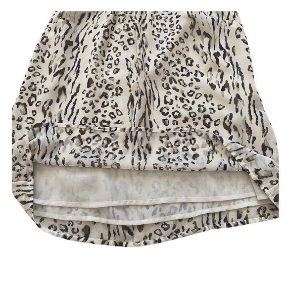 Ann Taylor Loft Sleeveless Top, Petite XS, Animal Print - Picture 5 of 7
